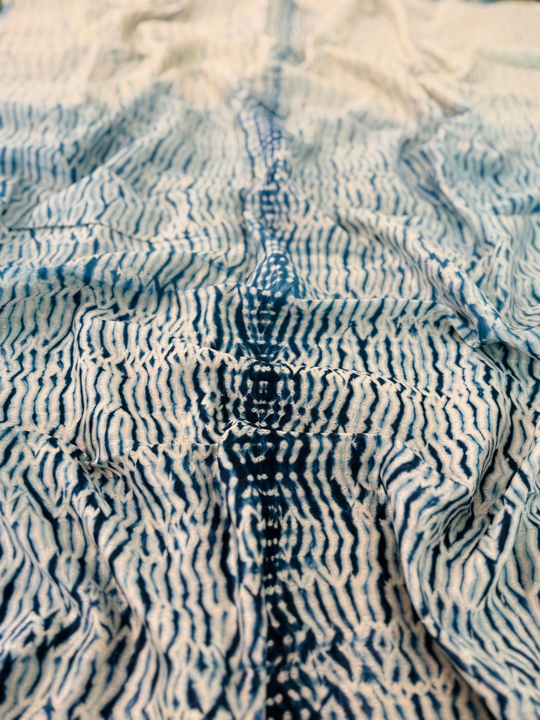 Hand Shibori  Dress Material Pure Chanderi Fabrics