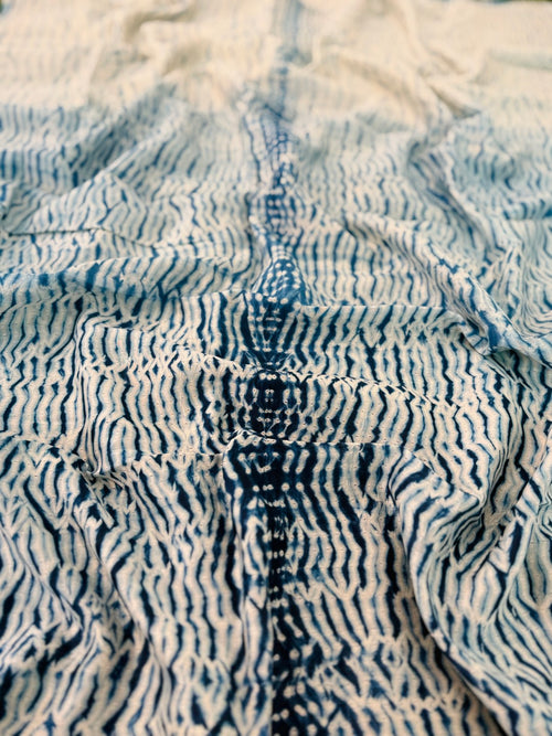 Hand Shibori  Dress Material Pure Chanderi Fabrics