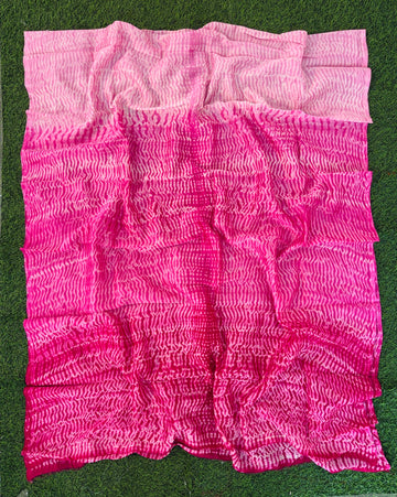 Hand Shibori  Dress Material Pure Chanderi Fabrics