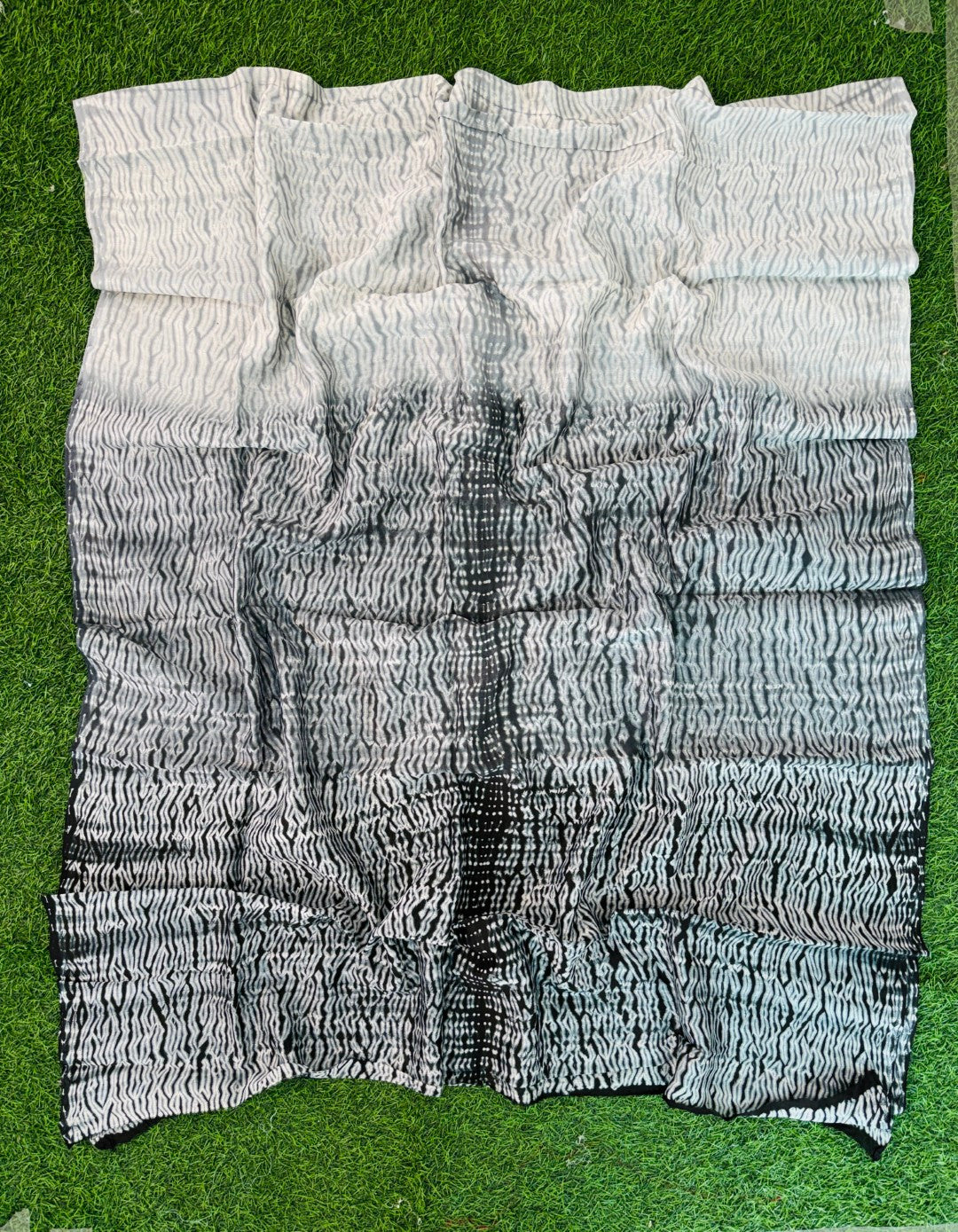 Hand Shibori  Dress Material Pure Chanderi Fabrics