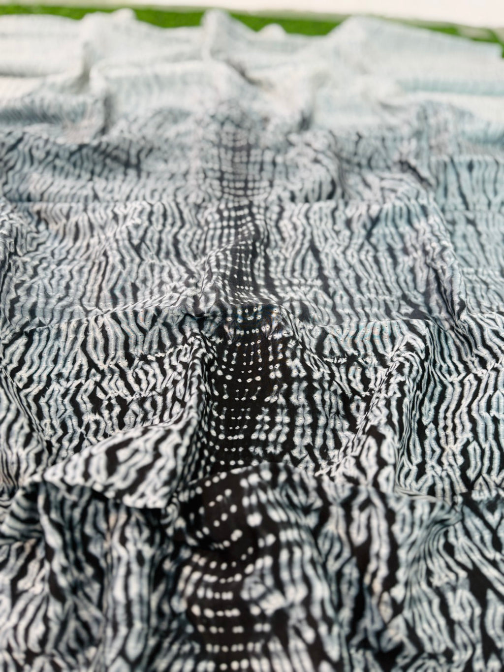 Hand Shibori  Dress Material Pure Chanderi Fabrics