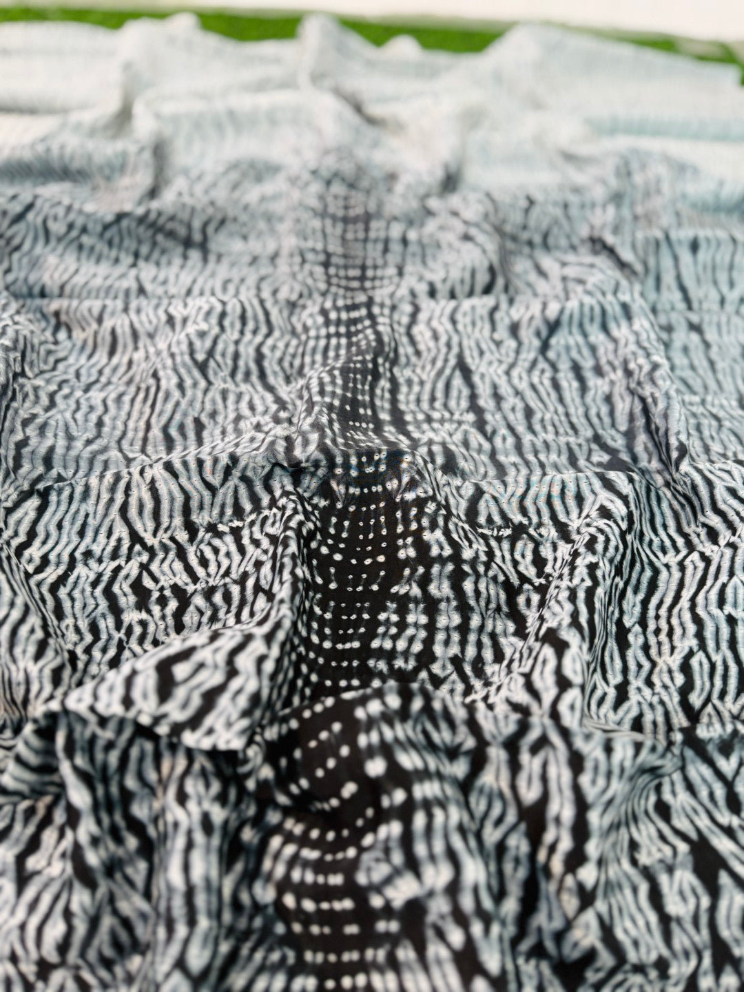 Hand Shibori  Dress Material Pure Chanderi Fabrics