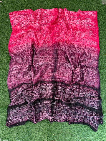 Hand Shibori  Dress Material Pure Chanderi Fabrics