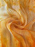 Orange Pure Organza Saree By Rajasthani Creation