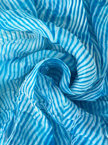 Blue Pure Organza Saree By Rajasthani Creation