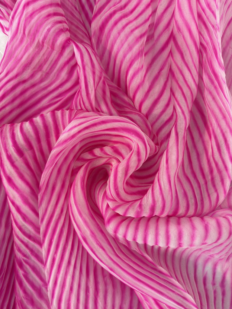 Marwari Pink Pure Organza Saree By Rajasthani Creation