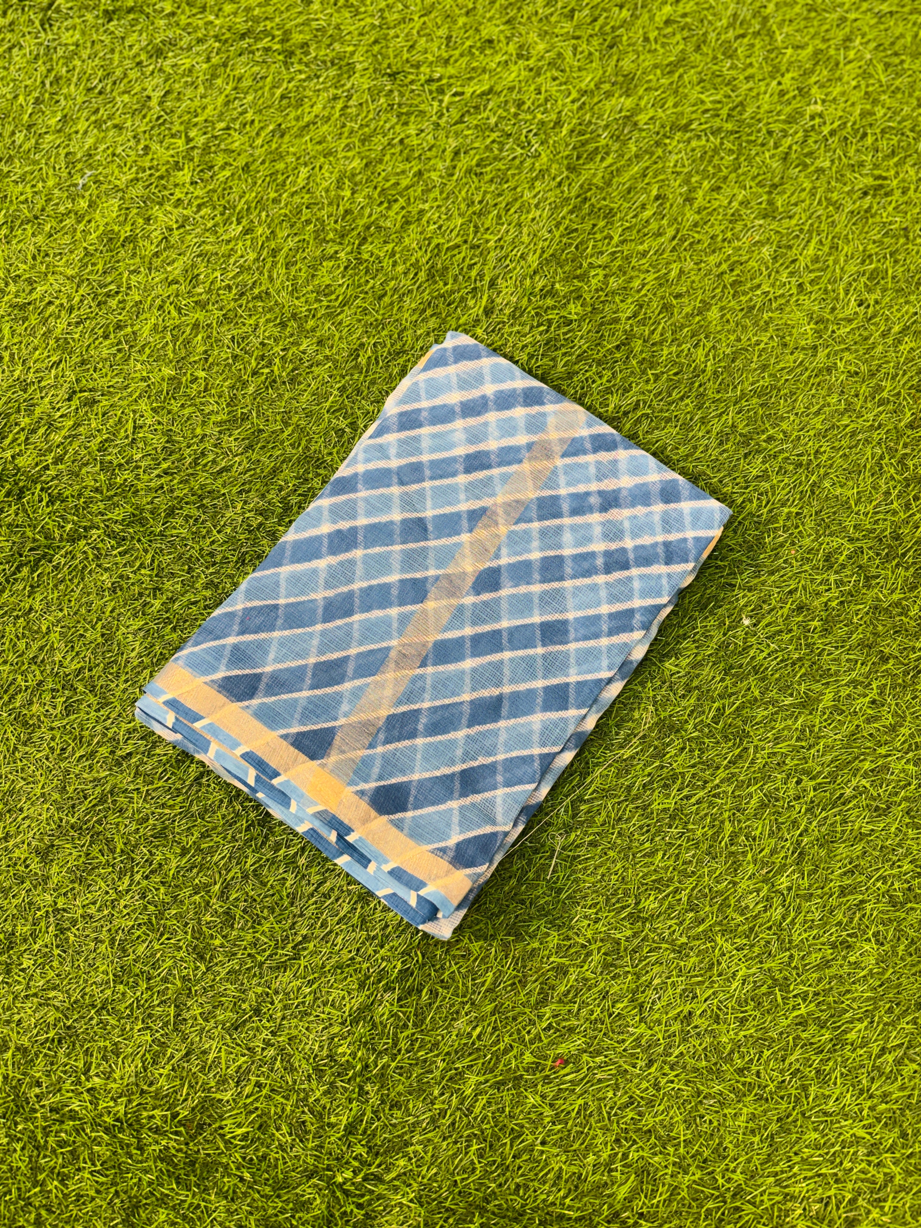 Pure Kora Cotton Leheriya Saree 🤍 Soft • Weightless • All-day Comfortable