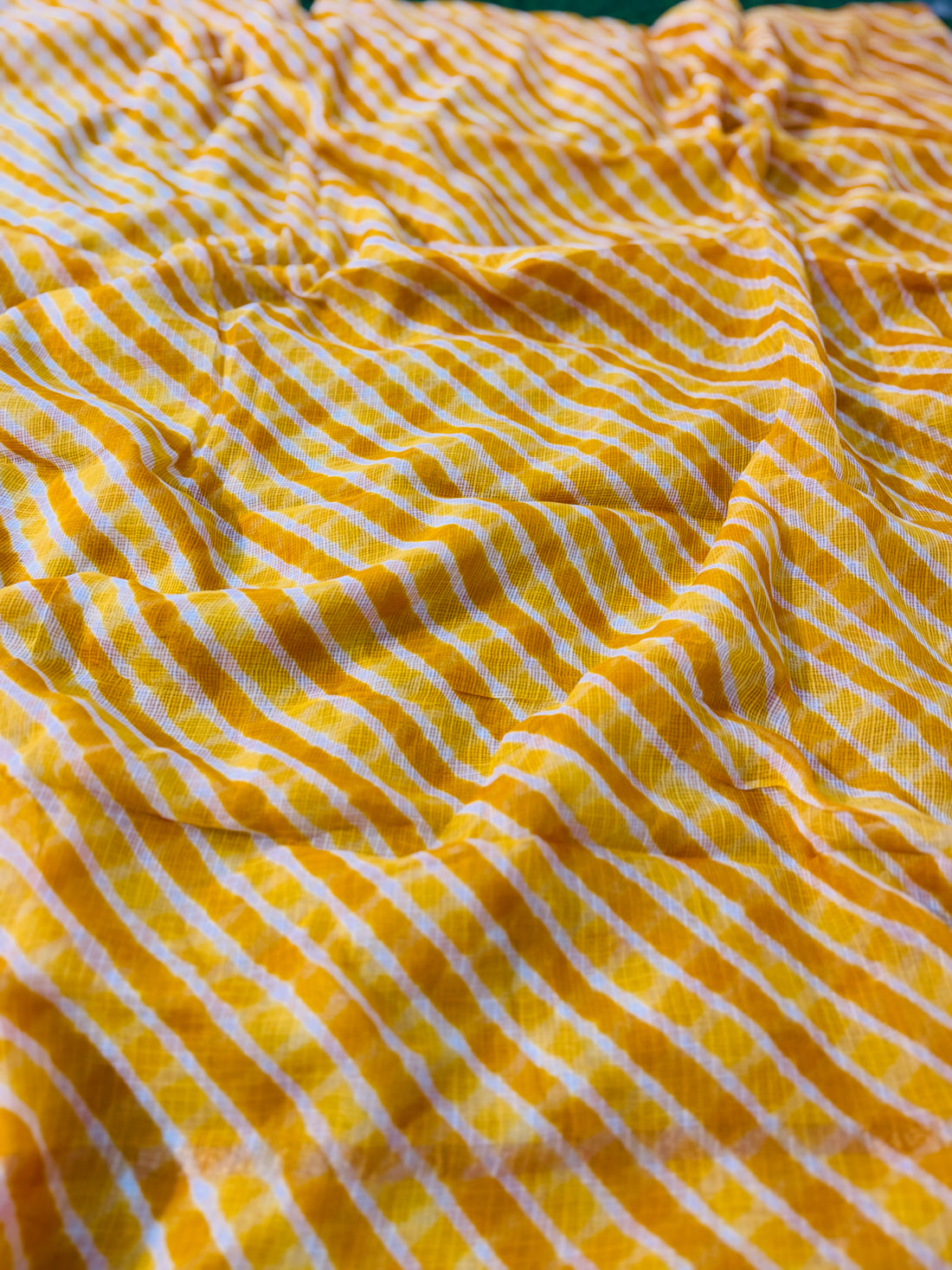 Pure Kora Cotton Leheriya Saree 🤍 Soft • Weightless • All-day Comfortable