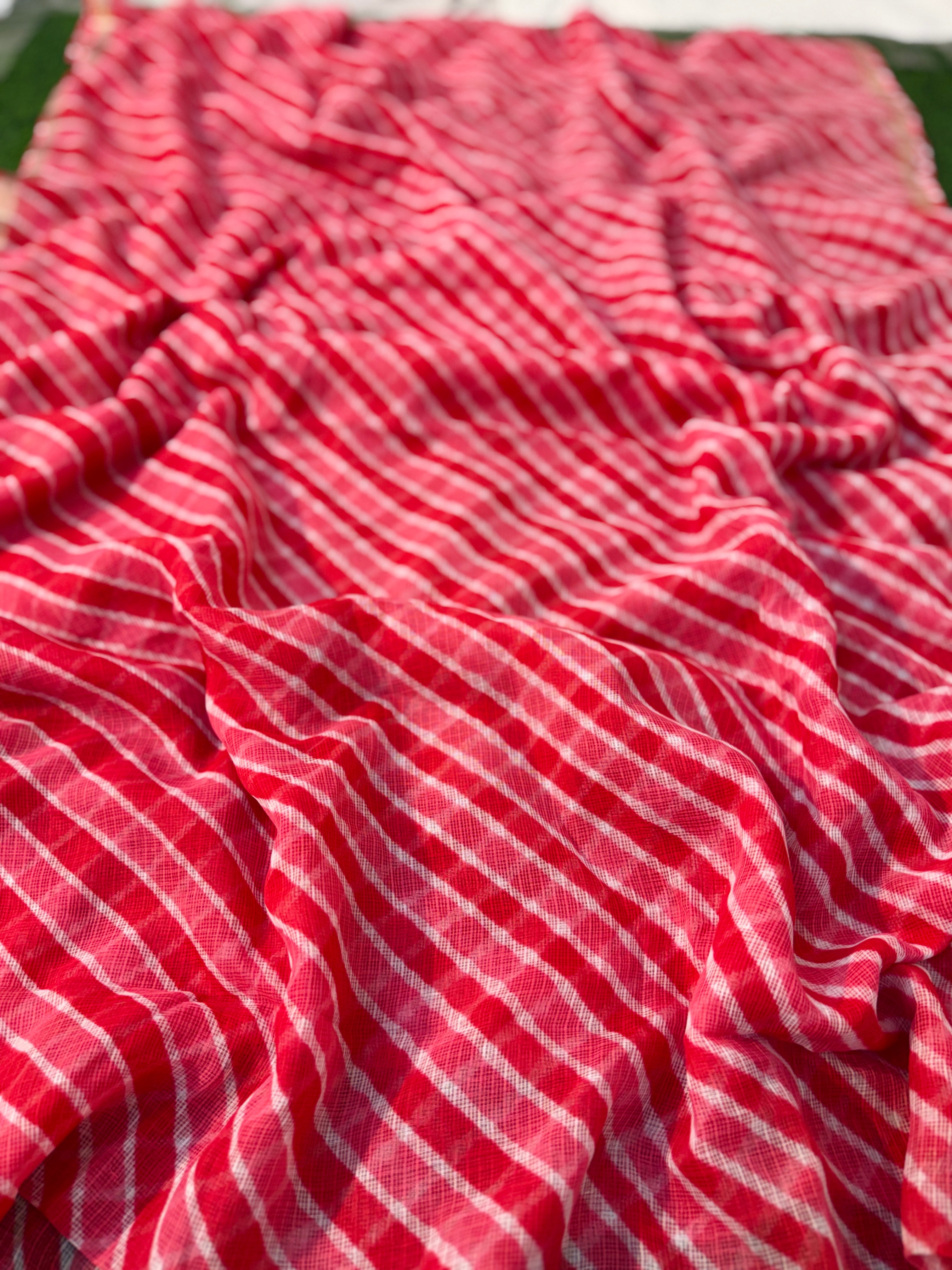 Pure Kota Cotton Leheriya Saree 🤍 Soft • Weightless • All-day Comfortable