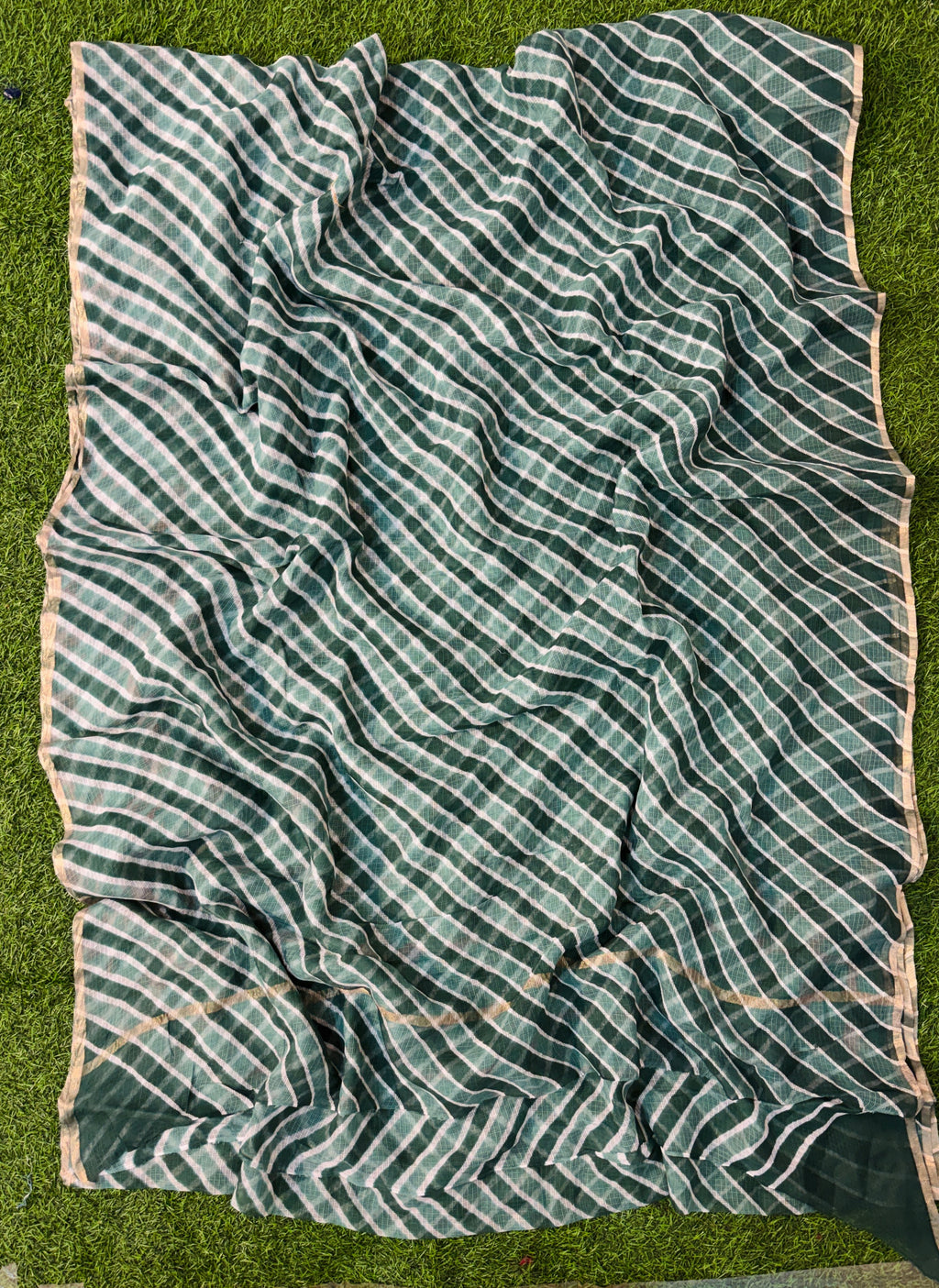 Pure Kora Cotton Leheriya Saree 🤍 Soft • Weightless • All-day Comfortable