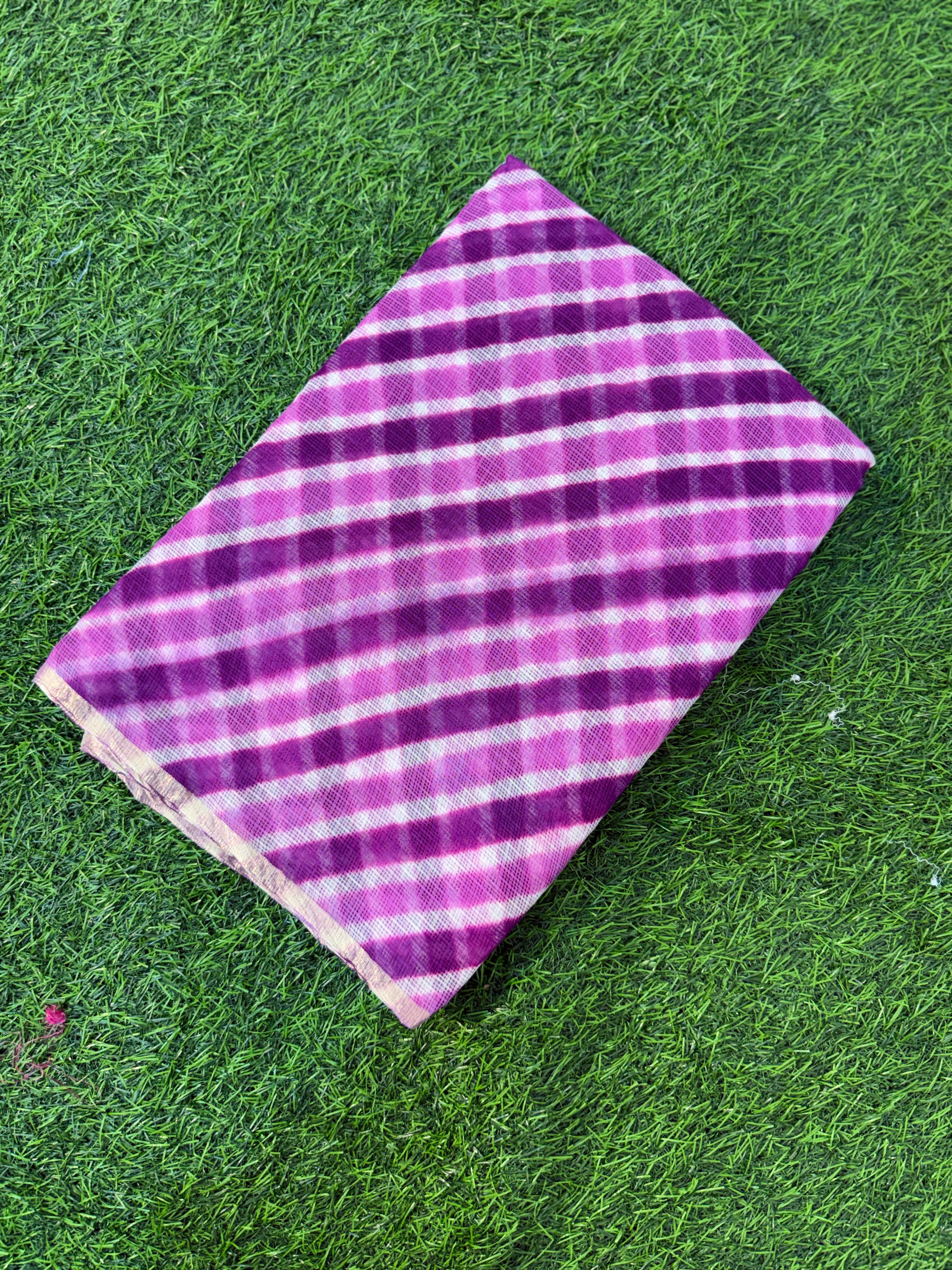 Pure Kora Cotton Leheriya Saree 🤍 Soft • Weightless • All-day Comfortable