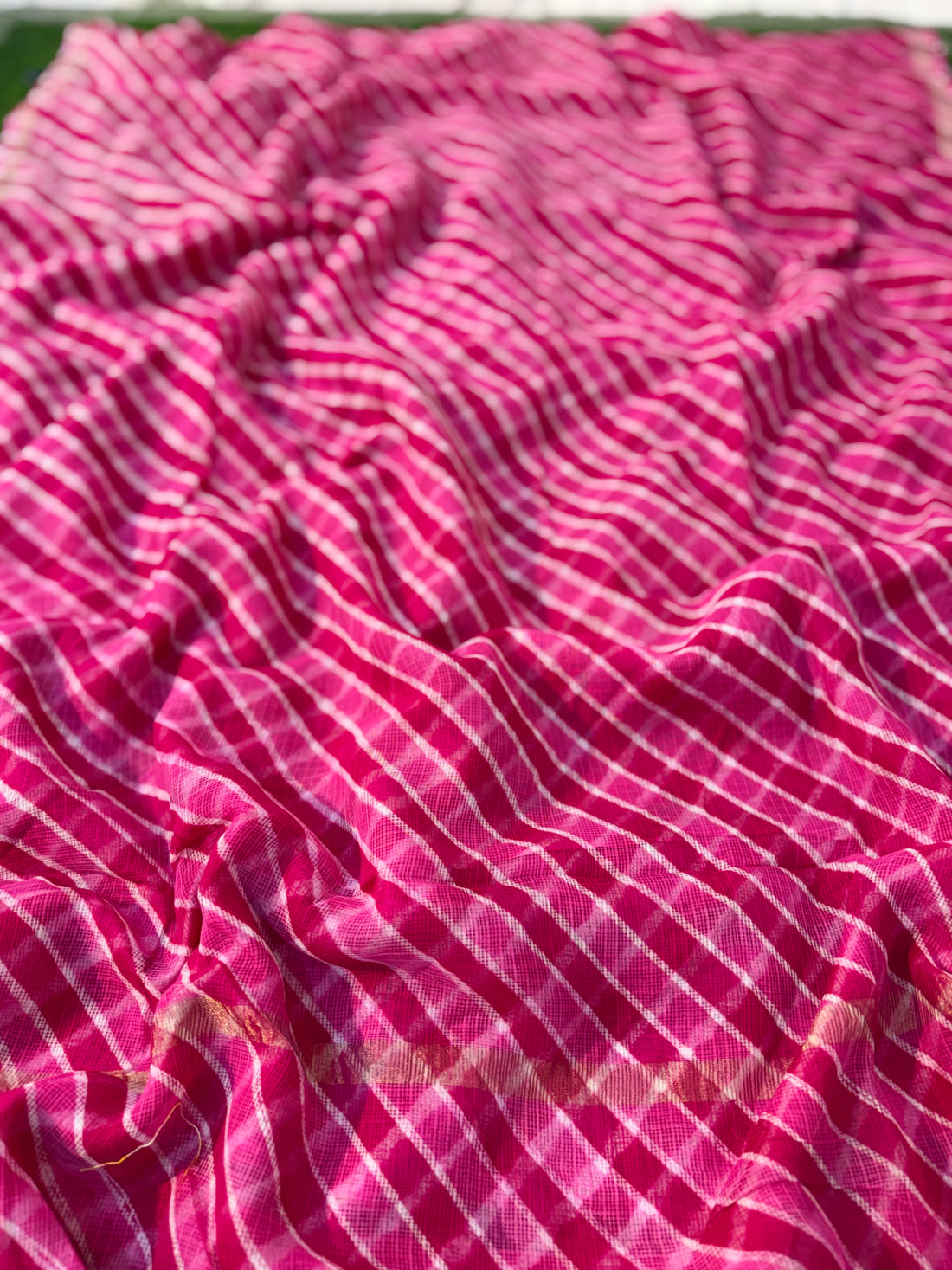 Pure Kota Cotton Leheriya Saree 🤍 Soft • Weightless • All-day Comfortable