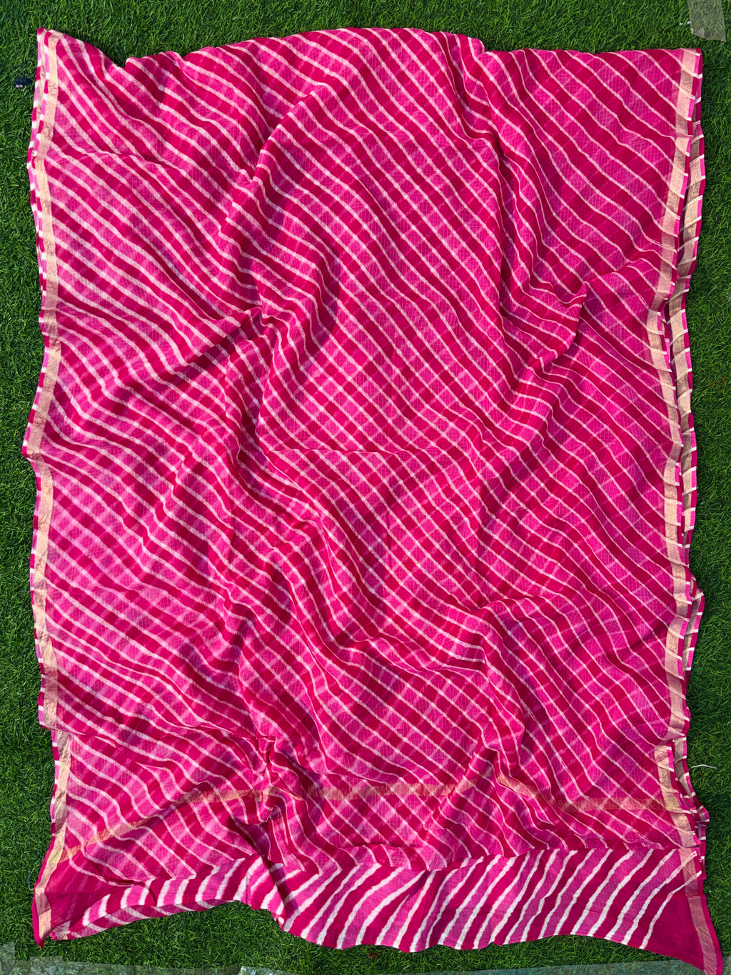 Pure Kota Cotton Leheriya Saree 🤍 Soft • Weightless • All-day Comfortable