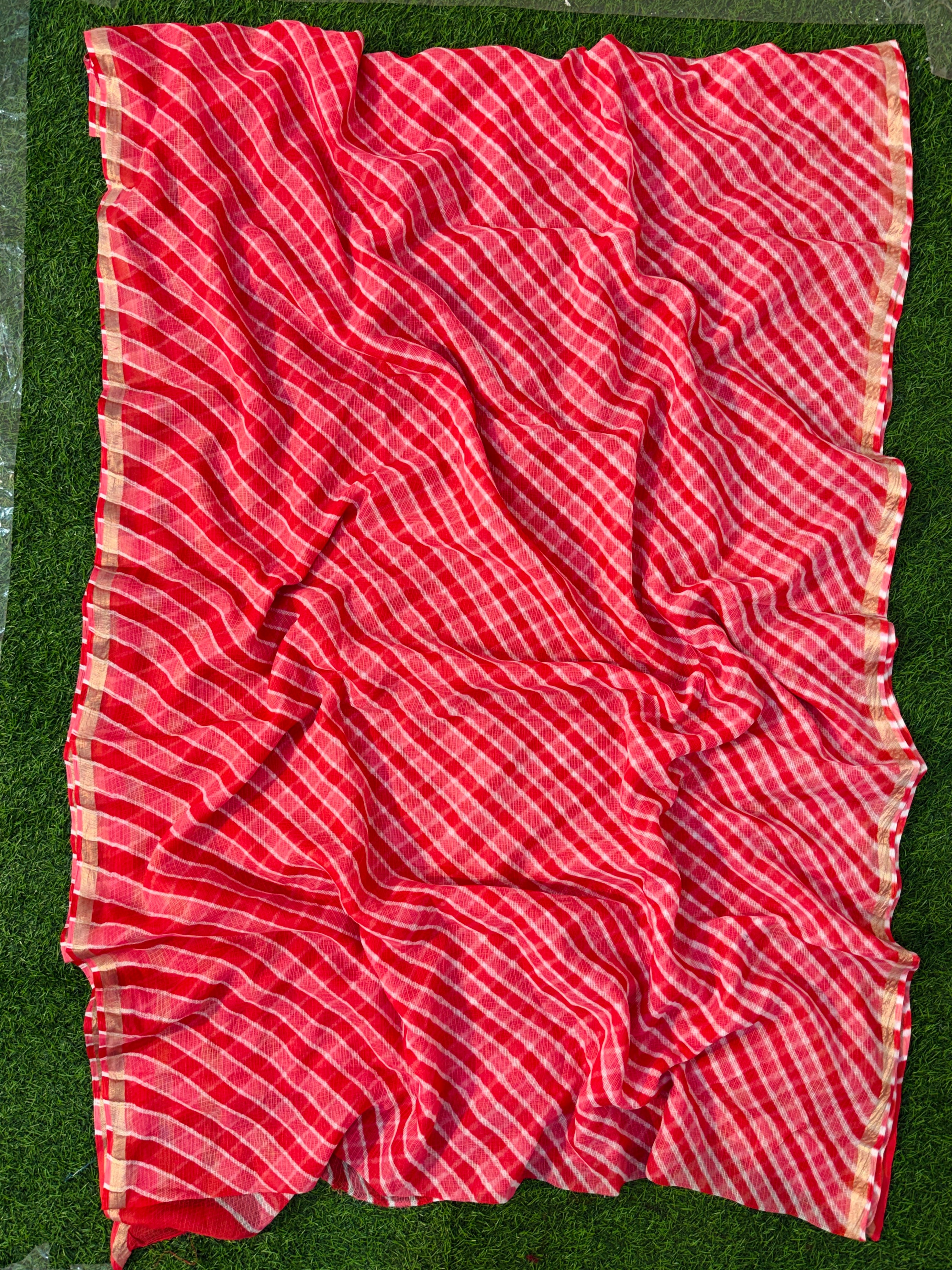 Pure Kota Cotton Leheriya Saree 🤍 Soft • Weightless • All-day Comfortable