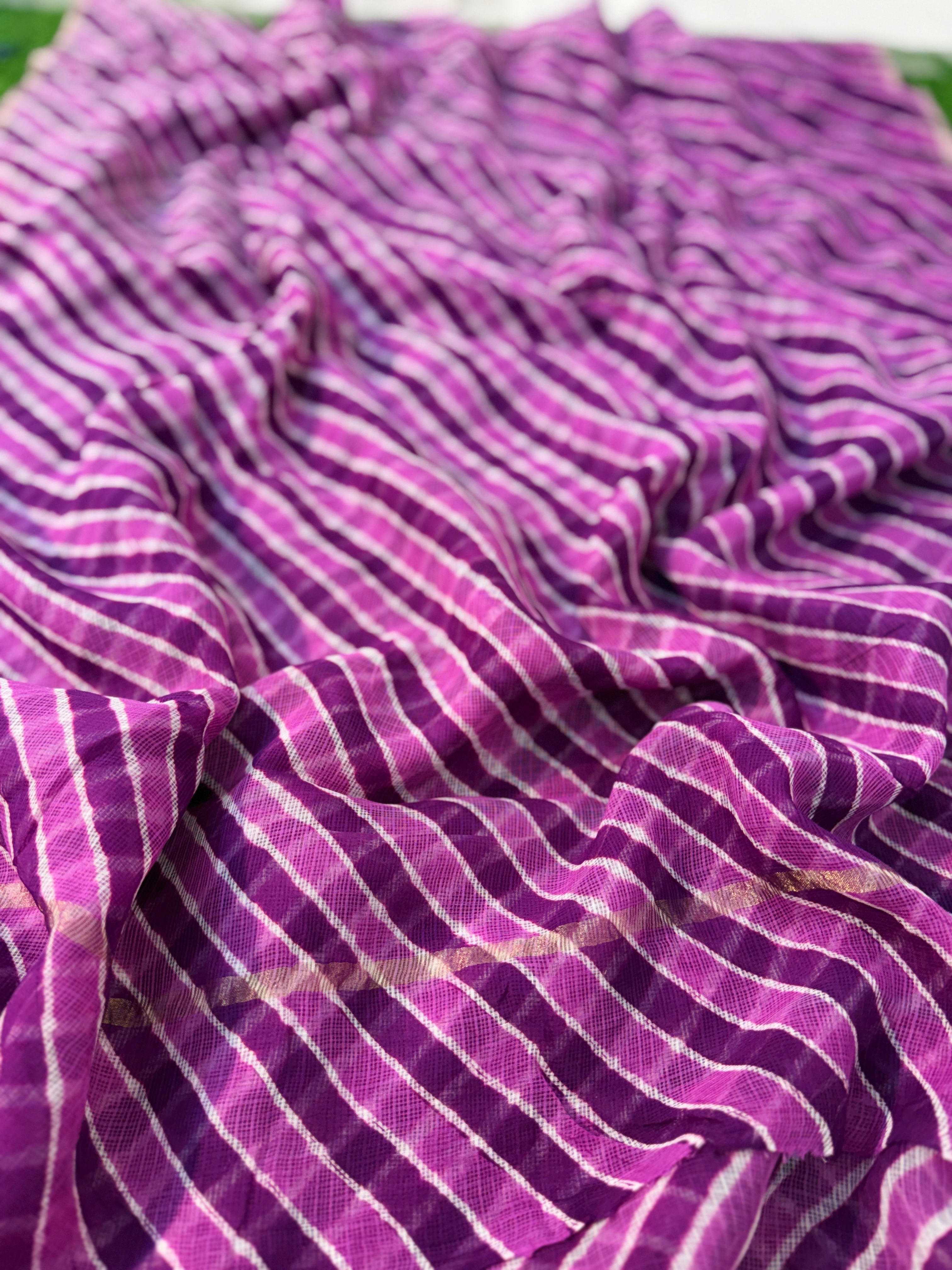 Pure Kora Cotton Leheriya Saree 🤍 Soft • Weightless • All-day Comfortable