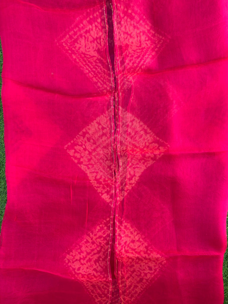 Pure Organza Shibori Saree – New Design ✨