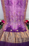 Purple Exclusive Kadwa Zari Kora Saree with Aarishi Dyeing ✨