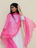 Pink Leheriya Dupatta