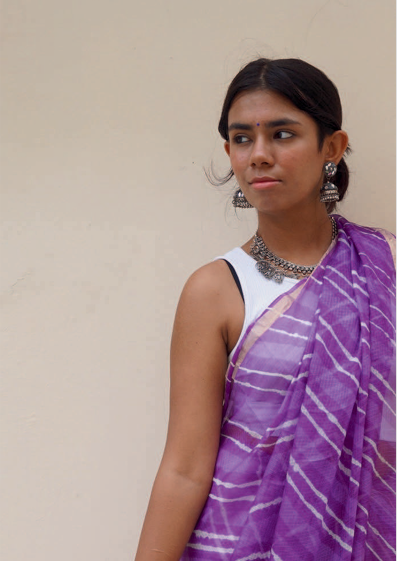 Purple Saree