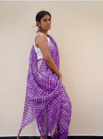 Purple Saree