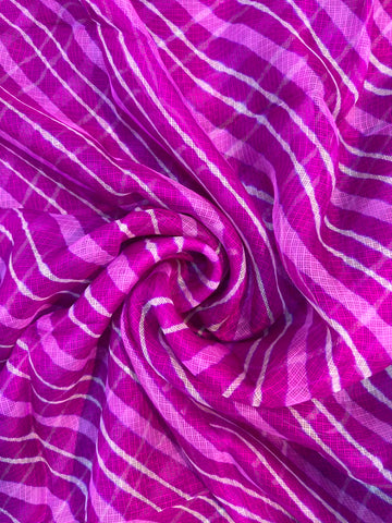 Purple  Pure Kota Silk Leheriya Dupattas 💫