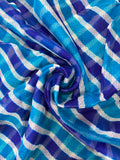 Blue  Pure Kota Silk Leheriya Dupattas 💫