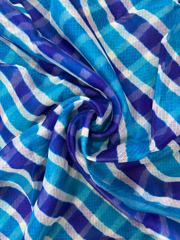 Blue  Pure Kota Silk Leheriya Dupattas 💫