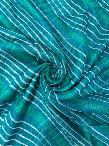 Teal Green  Pure Kota Silk Leheriya Dupattas 💫