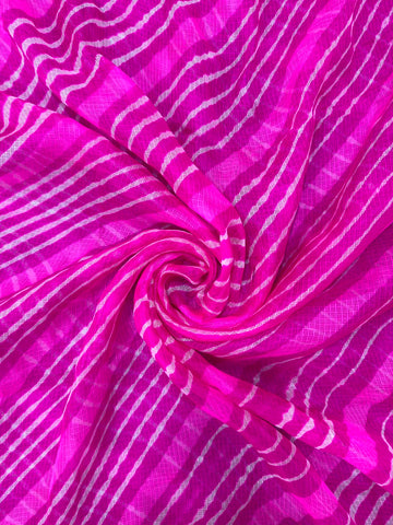 Dark Pink  Pure Kota Silk Leheriya Dupattas 💫