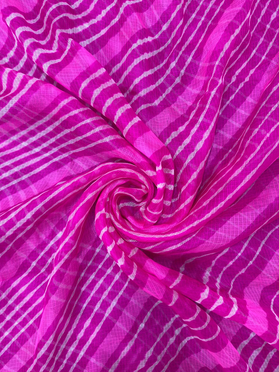 Dark Pink  Pure Kota Silk Leheriya Dupattas 💫