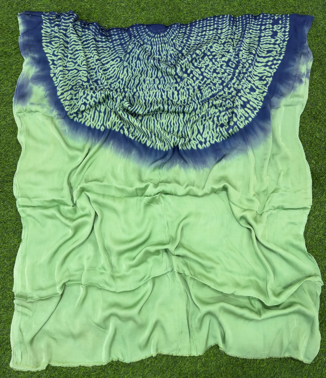 Light Green Modal Shibori Kaftan ✨