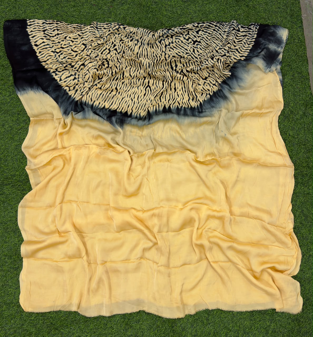 Mud Yellow Modal Shibori Kaftan ✨