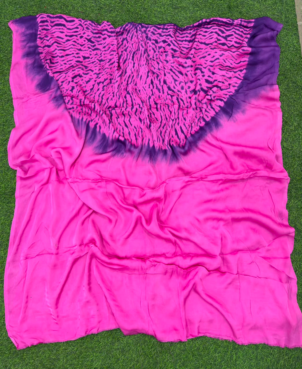 Dark Pink Modal Shibori Kaftan ✨