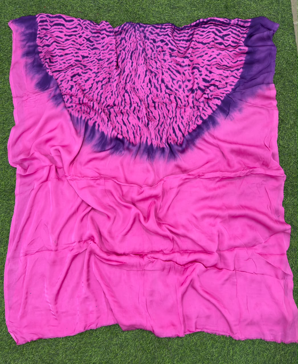 Dark Pink Modal Shibori Kaftan ✨