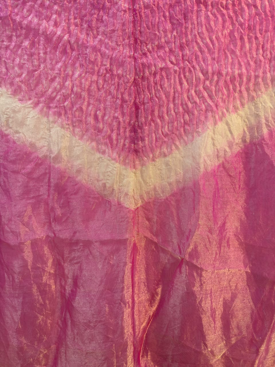 Pink Tissue Silk Shibori Dress Pieces – where tradition meets luxury 💫