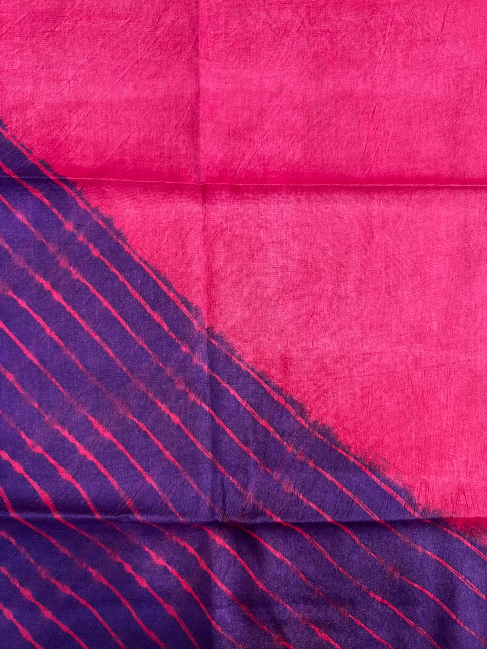 Red Pink Pure Tusser Silk ✨
